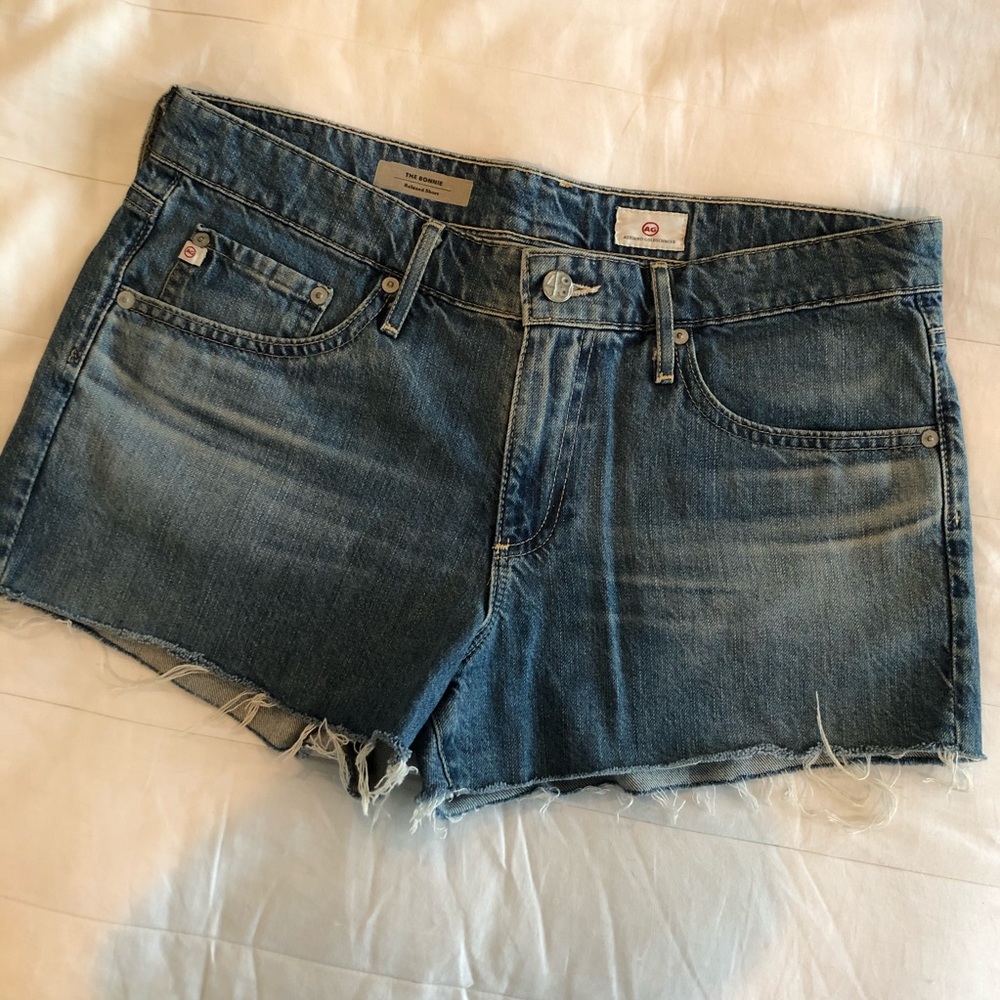 AG The Bonnie Cut-off denim shorts
